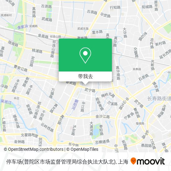 停车场(普陀区市场监督管理局综合执法大队北)地图