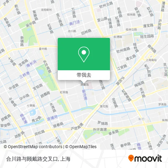 合川路与顾戴路交叉口地图