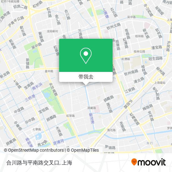 合川路与平南路交叉口地图