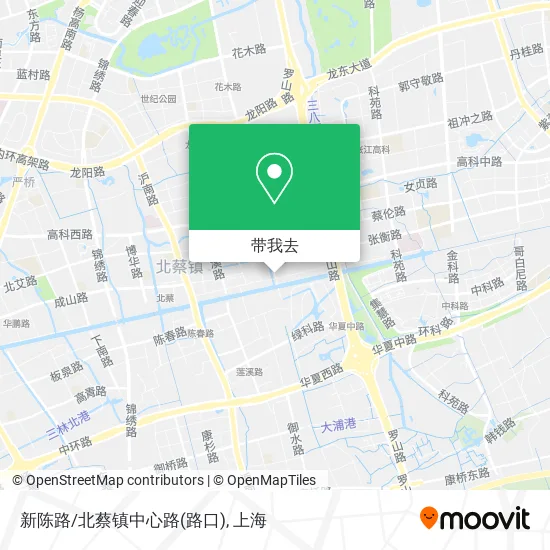 新陈路/北蔡镇中心路(路口)地图