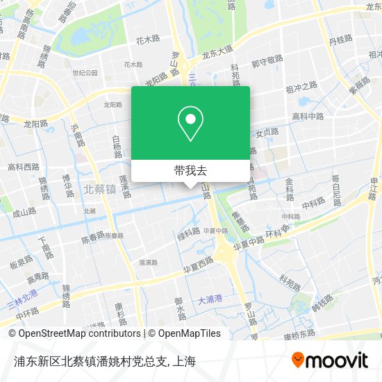 浦东新区北蔡镇潘姚村党总支地图