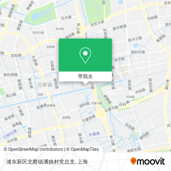 浦东新区北蔡镇潘姚村党总支地图