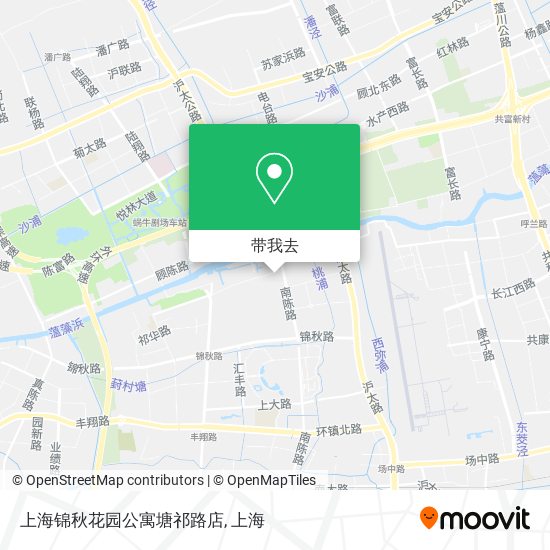 上海锦秋花园公寓塘祁路店地图