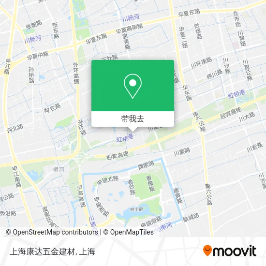 上海康达五金建材地图