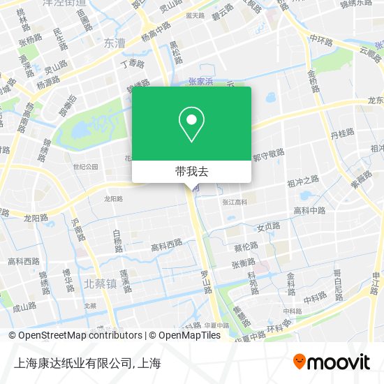 上海康达纸业有限公司地图