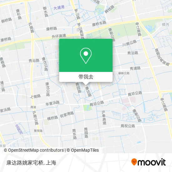 康达路姚家宅桥地图