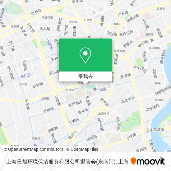 上海日旭环境保洁服务有限公司退管会(东南门)地图