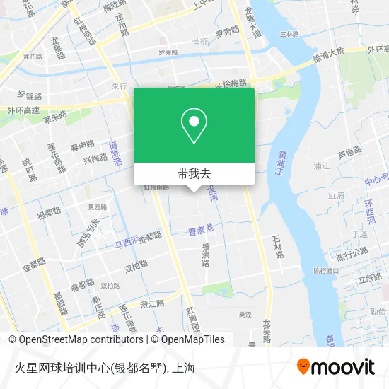 火星网球培训中心(银都名墅)地图