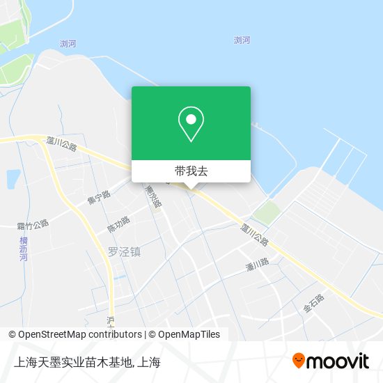 上海天墨实业苗木基地地图