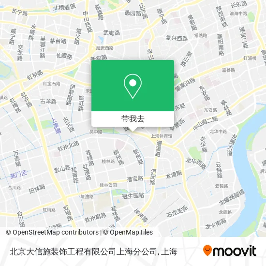 北京大信施装饰工程有限公司上海分公司地图