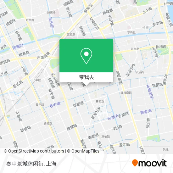 春申景城休闲街地图