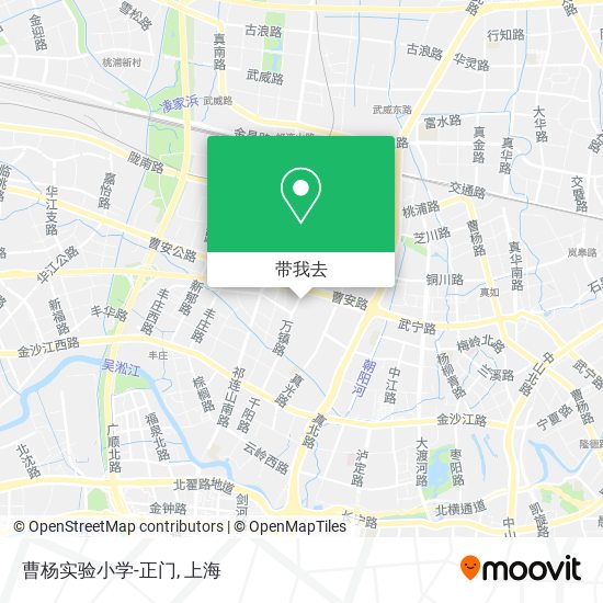 曹杨实验小学-正门地图
