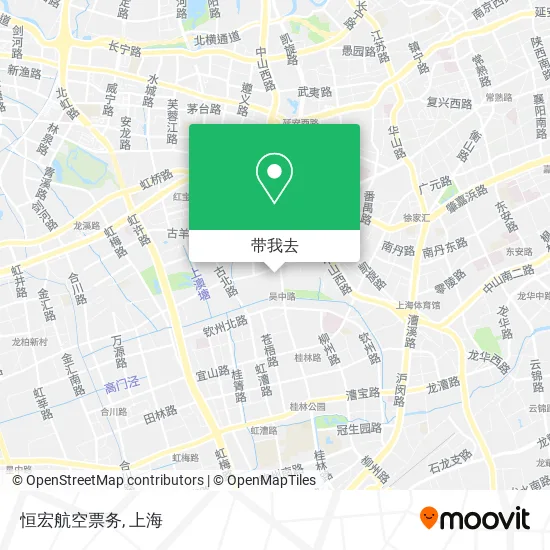 恒宏航空票务地图