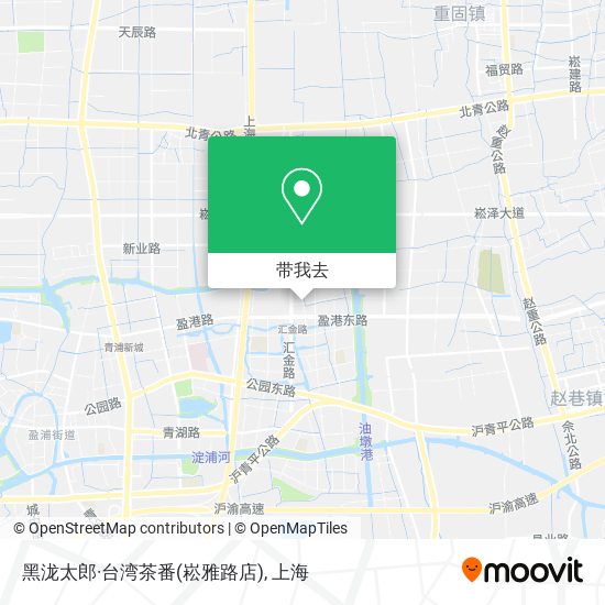 黑泷太郎·台湾茶番(崧雅路店)地图