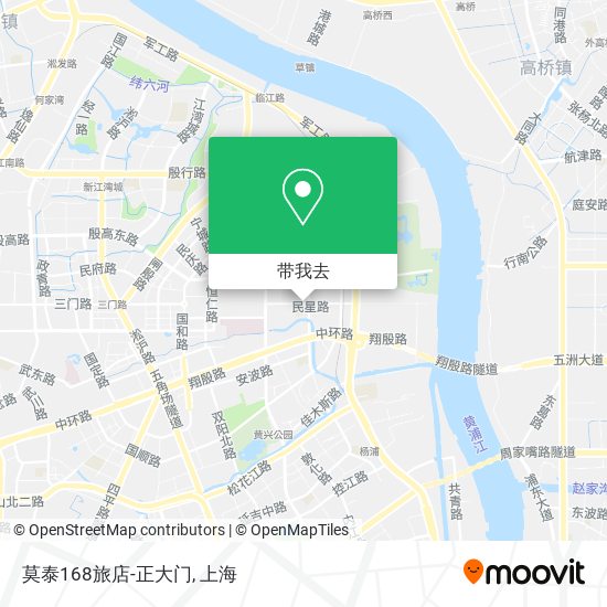 莫泰168旅店-正大门地图