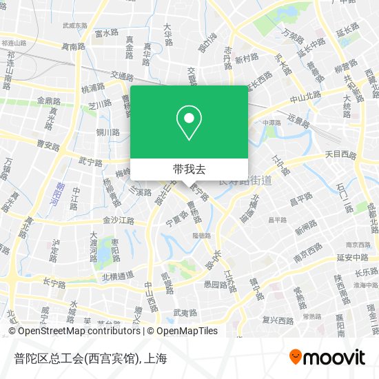 普陀区总工会(西宫宾馆)地图