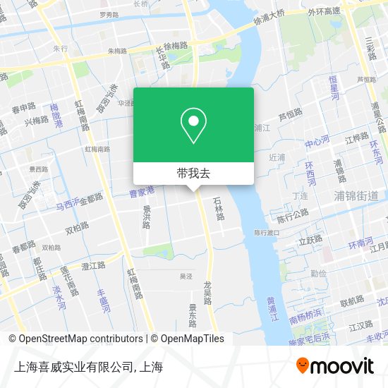 上海喜威实业有限公司地图