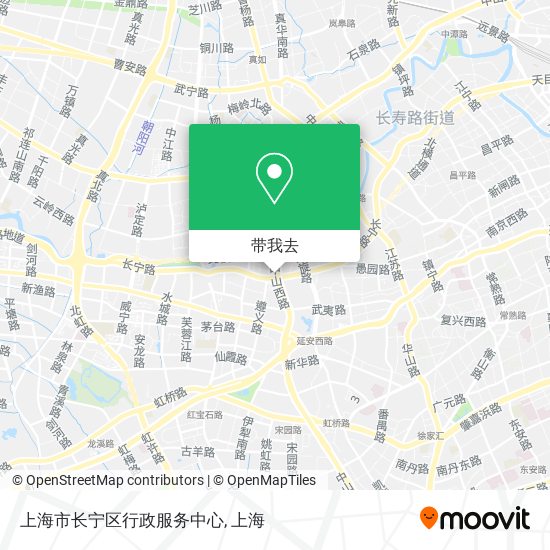 上海市长宁区行政服务中心地图