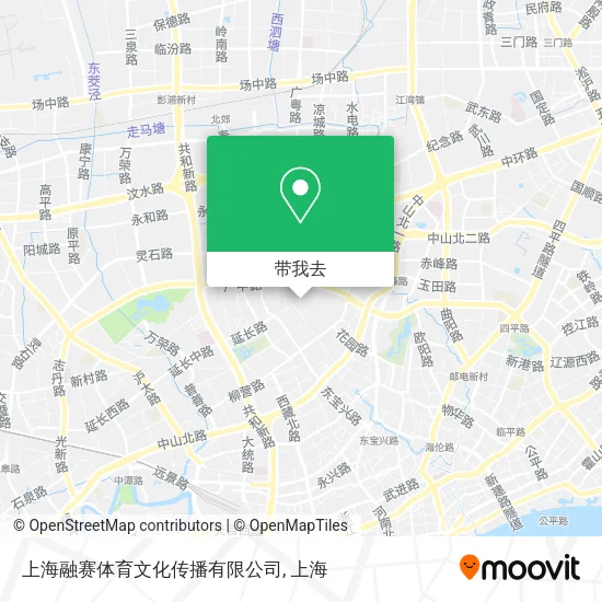 上海融赛体育文化传播有限公司地图