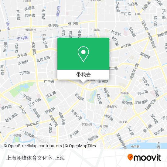 上海朝峰体育文化室地图