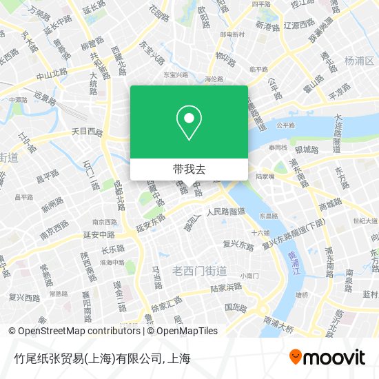 竹尾纸张贸易(上海)有限公司地图