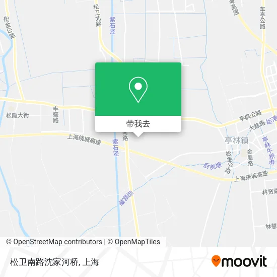松卫南路沈家河桥地图