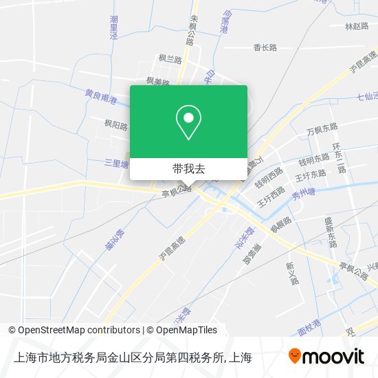 上海市地方税务局金山区分局第四税务所地图