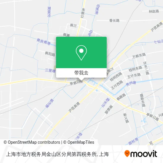 上海市地方税务局金山区分局第四税务所地图