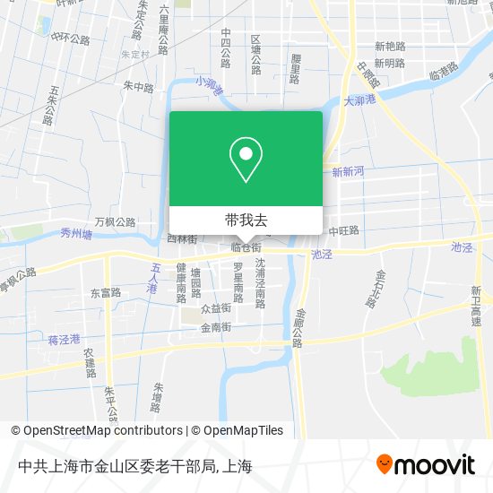 中共上海市金山区委老干部局地图