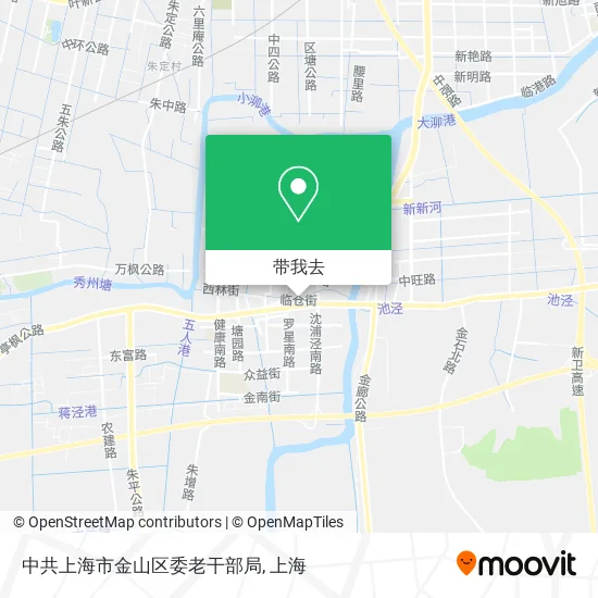 中共上海市金山区委老干部局地图