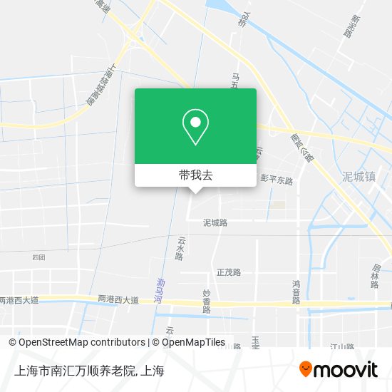 上海市南汇万顺养老院地图