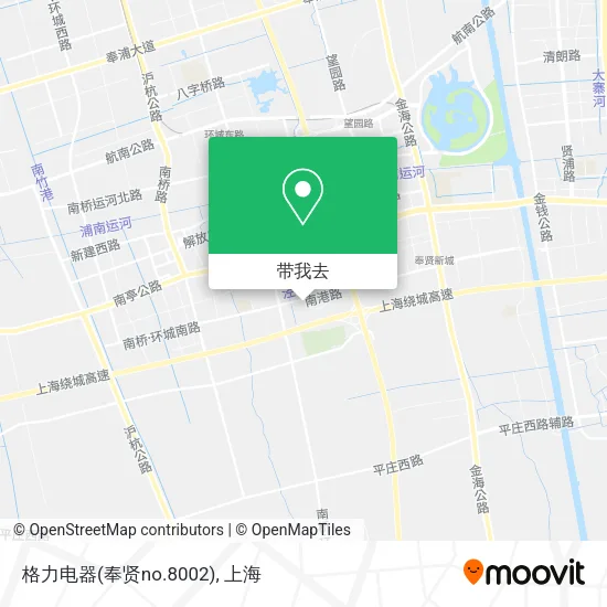 格力电器(奉贤no.8002)地图