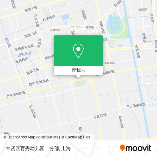 奉贤区育秀幼儿园二分部地图
