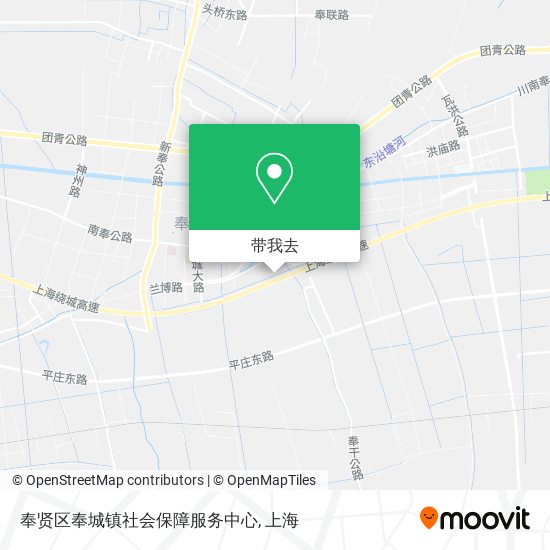奉贤区奉城镇社会保障服务中心地图
