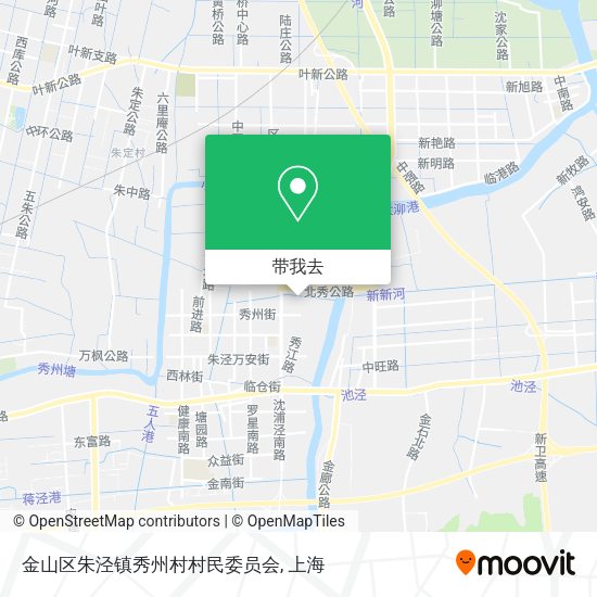 金山区朱泾镇秀州村村民委员会地图