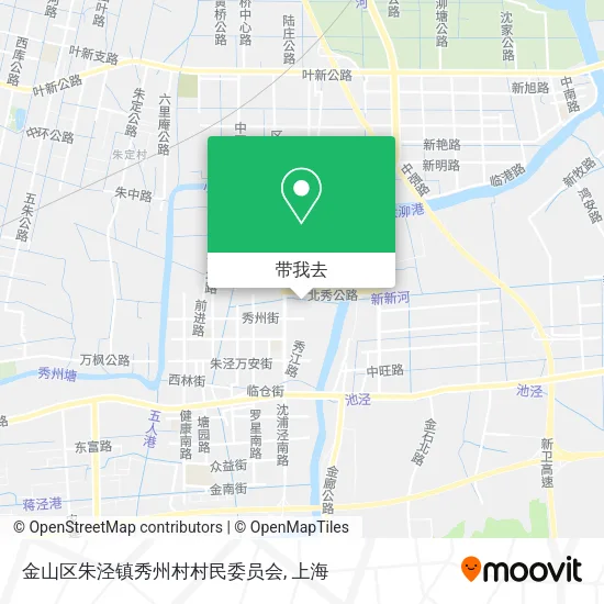 金山区朱泾镇秀州村村民委员会地图