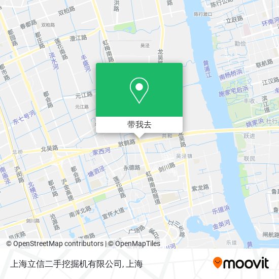 上海立信二手挖掘机有限公司地图
