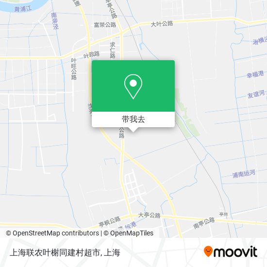 上海联农叶榭同建村超市地图