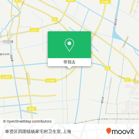 奉贤区四团镇杨家宅村卫生室地图