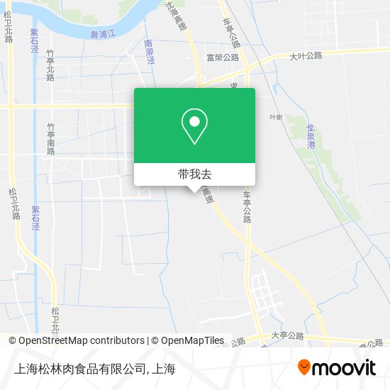 上海松林肉食品有限公司地图
