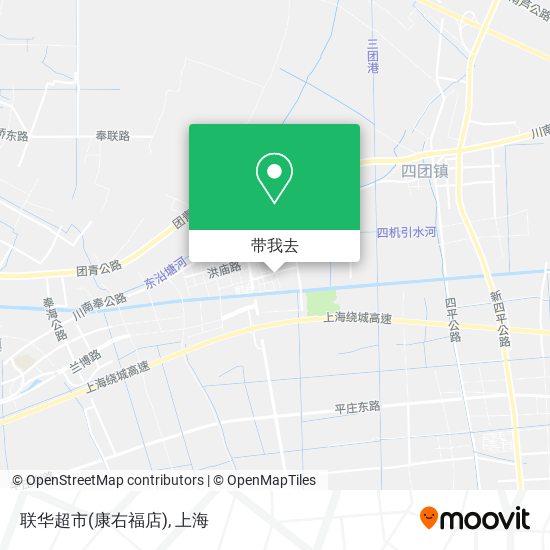联华超市(康右福店)地图