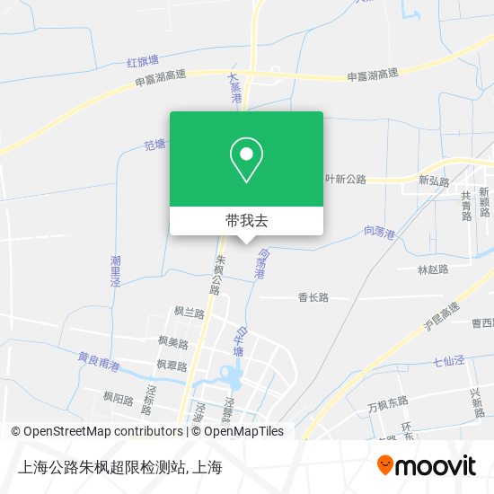 上海公路朱枫超限检测站地图