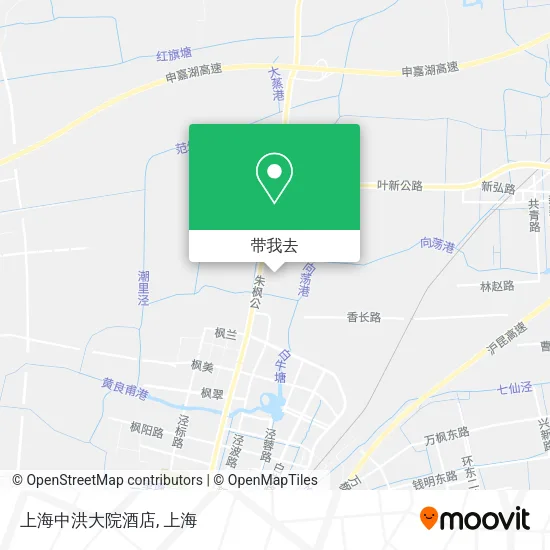 上海中洪大院酒店地图
