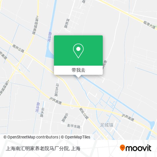 上海南汇明家养老院马厂分院地图