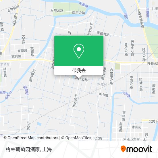 格林葡萄园酒家地图