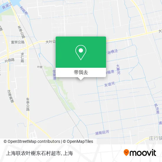 上海联农叶榭东石村超市地图