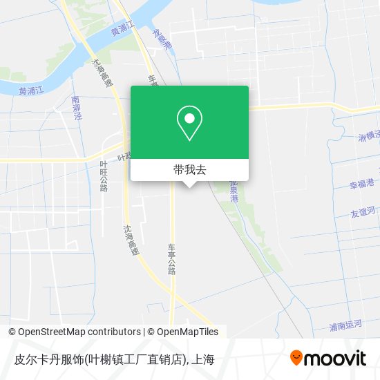皮尔卡丹服饰(叶榭镇工厂直销店)地图