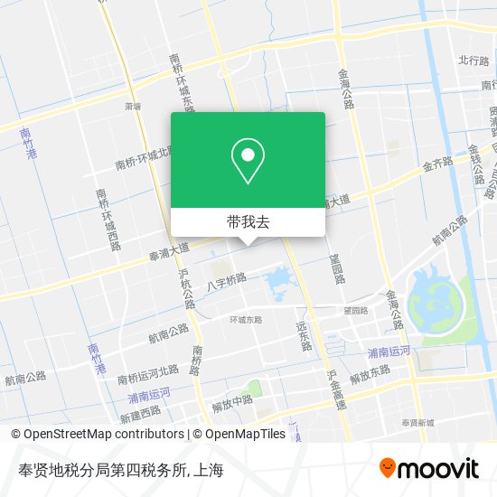 奉贤地税分局第四税务所地图