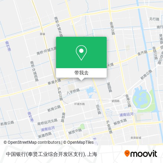 中国银行(奉贤工业综合开发区支行)地图