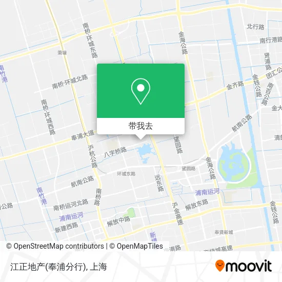 江正地产(奉浦分行)地图